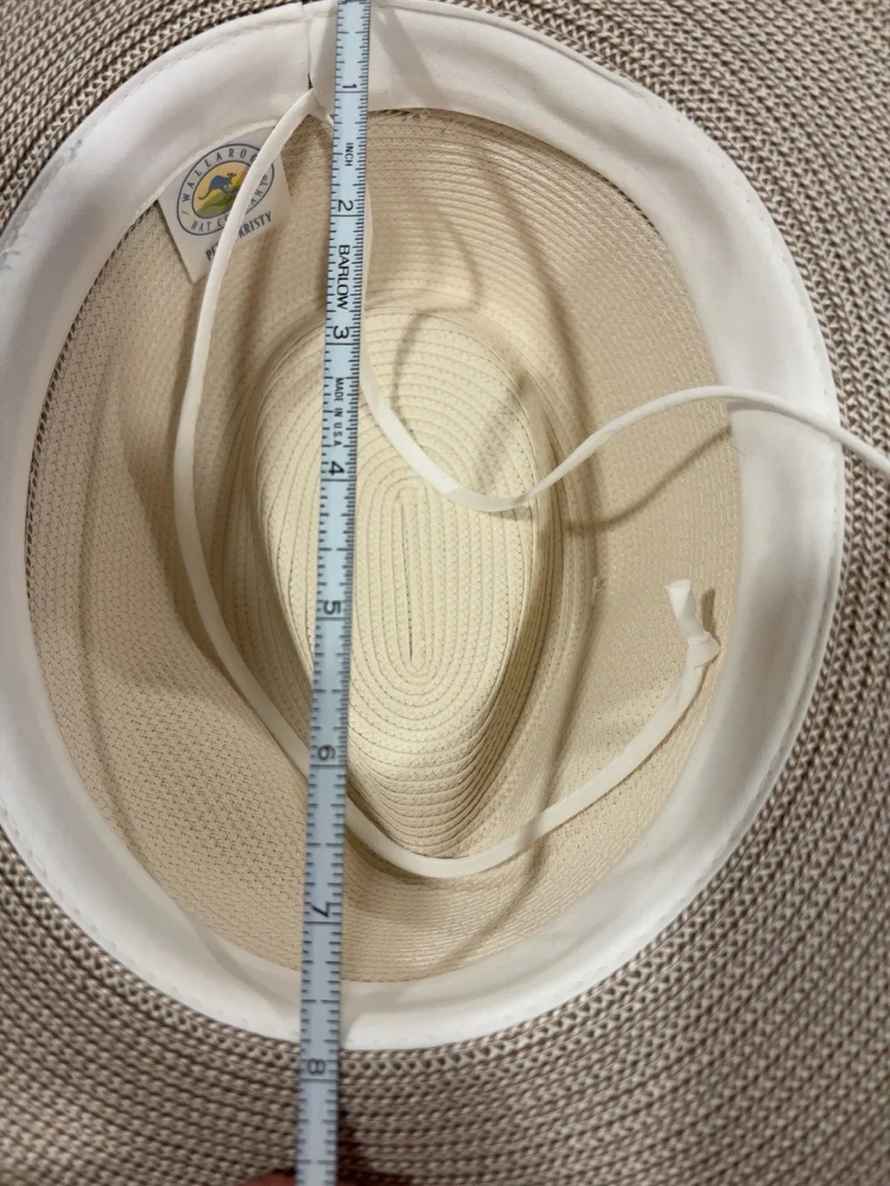 Wallaroo Petite Kristy Hat UPF 50+ NWT Ivory Taupe Sun Hat